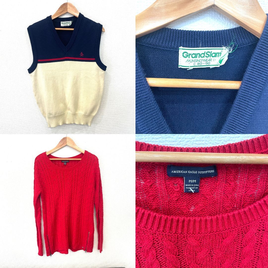 1円~★【1箱 30枚超】レディース トップス セーター カーディガン 冬物 アパレル 古着 スナイデル オリーブdeオリーブ 等 Y511-32_画像10