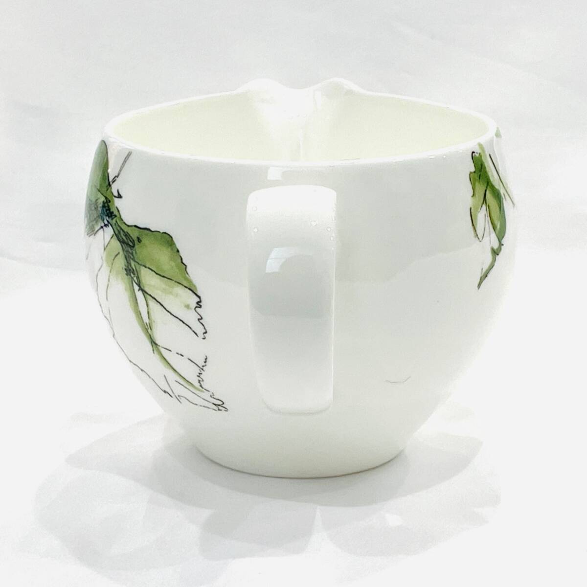 1円～★Wedgwood ウェッジウッド Vera Wang ヴェラ・ウォ フローラルリーフ ミルクジャグ ボーンチャイナ 洋食器 Y511-2_画像5