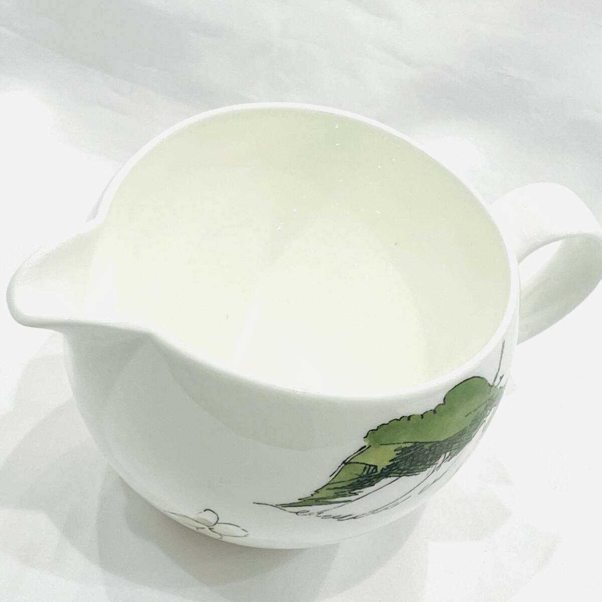 1円～★Wedgwood ウェッジウッド Vera Wang ヴェラ・ウォ フローラルリーフ ミルクジャグ ボーンチャイナ 洋食器 Y511-2_画像7