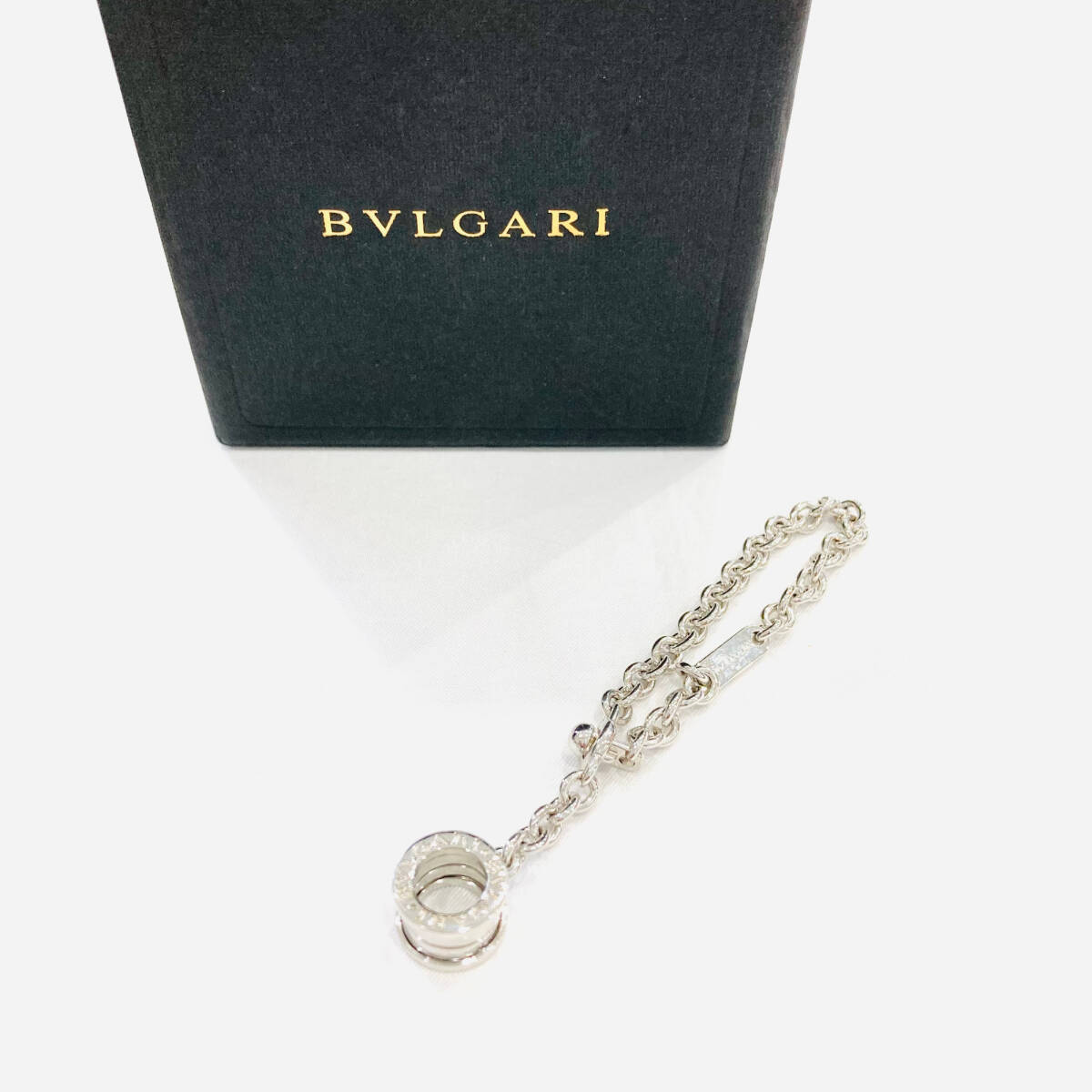 1円~★BVLGARI ブルガリ B.zero1 ビーゼロワン ブレスレット SV925 2337AL シルバー 箱付き S511-3_画像1