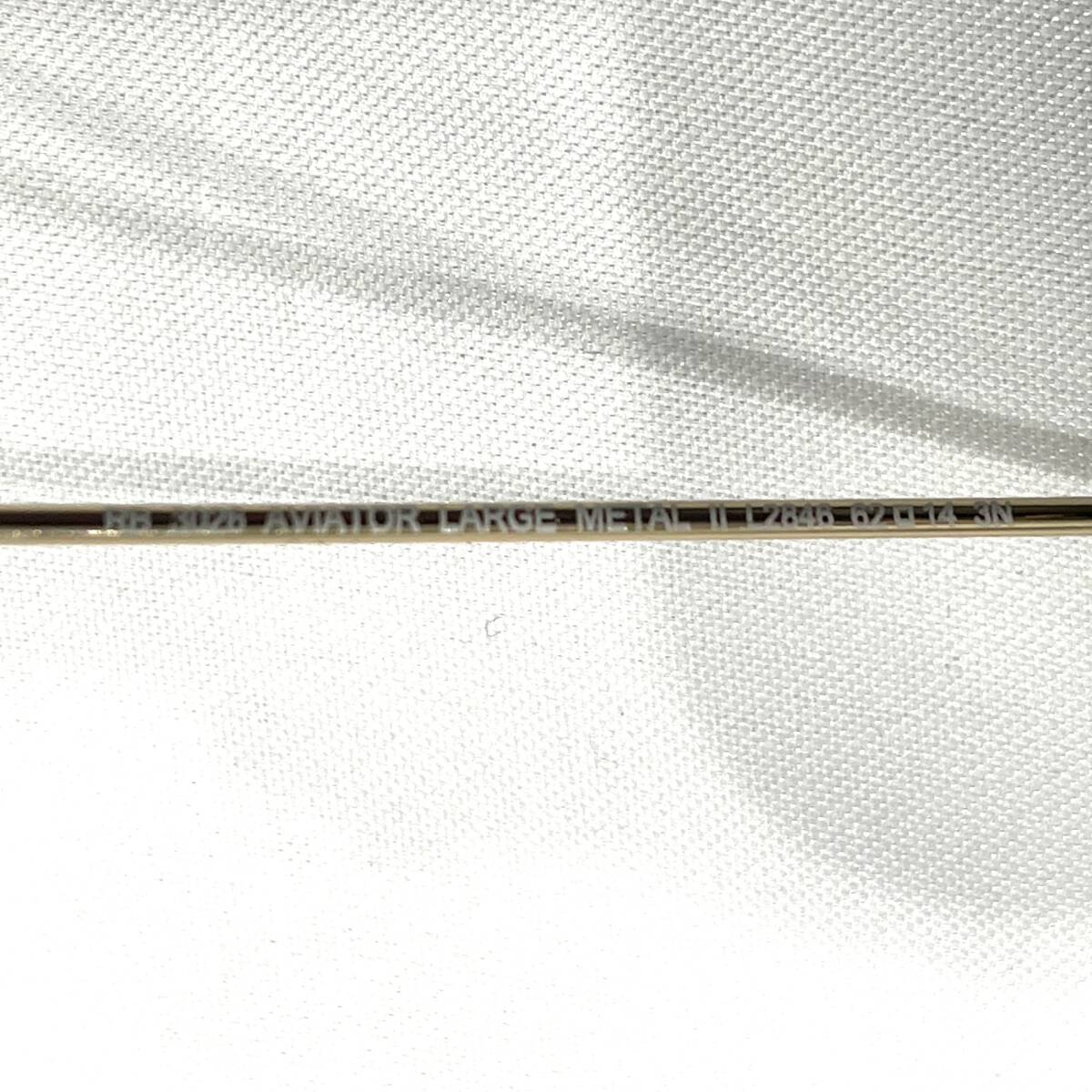 1円～★Ray-Ban レイバン サングラス RB3026 アビエーター 6214 ゴールド×グリーン AVIATOR LARGE METAL ケース付 Y508-475_画像8