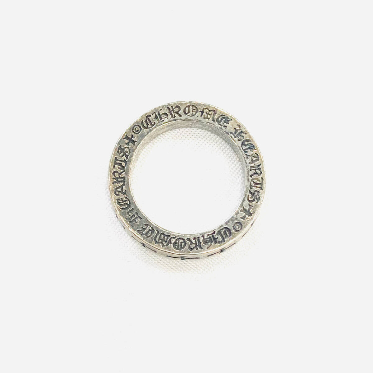 1円~★CHROME HEARTS クロムハーツ スペンサーリング 指輪 2001 925 8号相当 インボイス 保証書付き S511-1_画像2