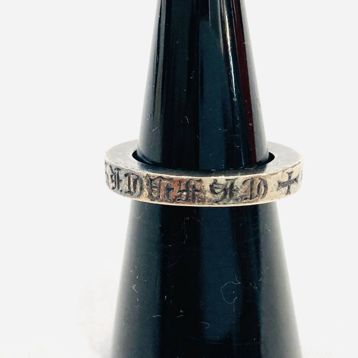 1円~★CHROME HEARTS クロムハーツ スペンサーリング 指輪 2001 925 8号相当 インボイス 保証書付き S511-1_画像6