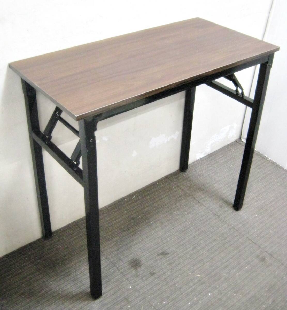 折りたたみ　デスク　コンパクト　幅80㎝　パソコンデスク　ワークデスク　勉強机　作業台　テーブル　省スペース　515ZS_画像1