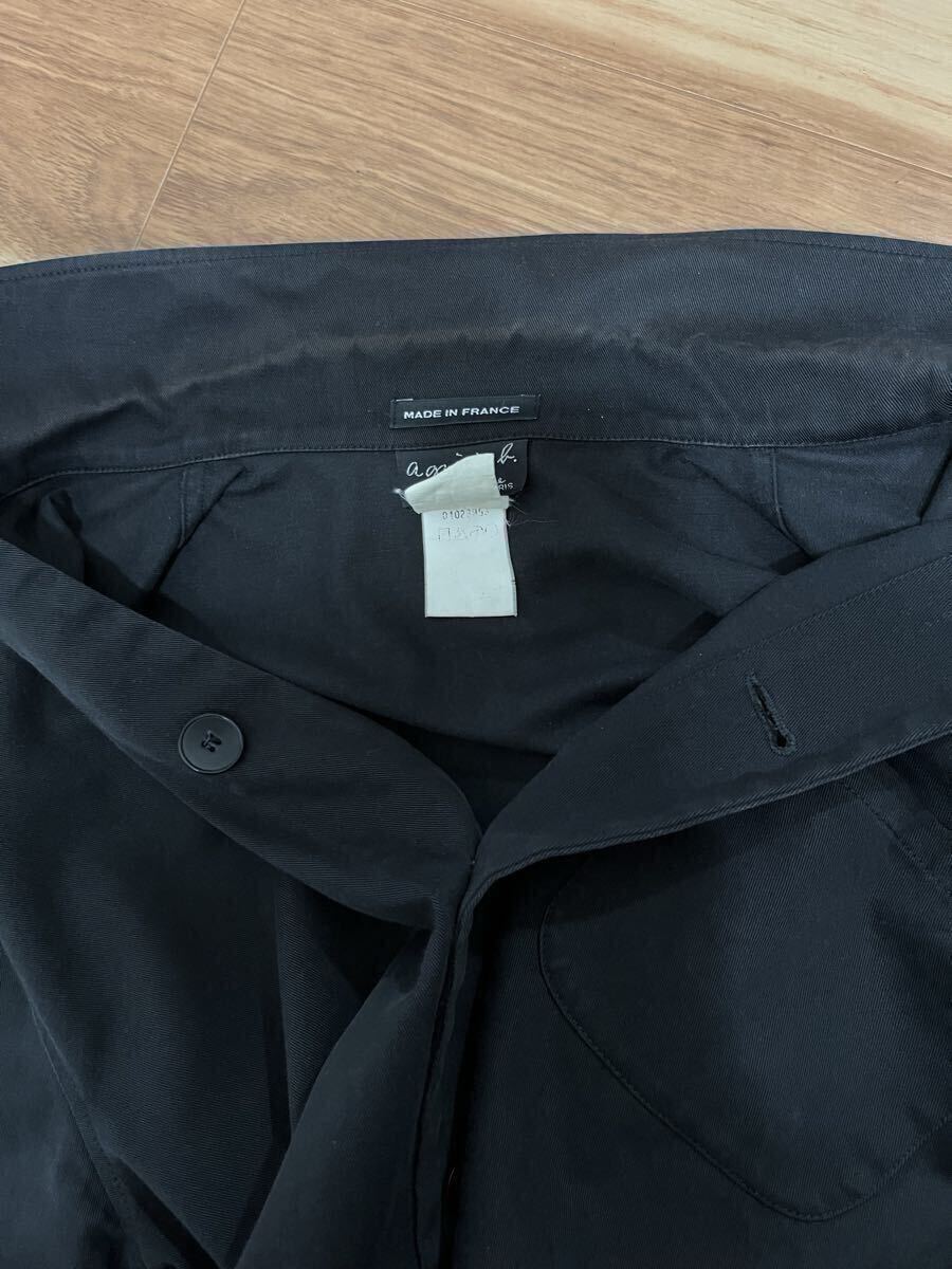 ★agns b. アニエス・ベー ブラックジャケット 男女_画像5