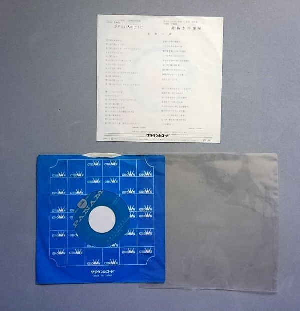 古谷一行「さすらい人のように／絵描きの部屋」【送料込み】_画像2