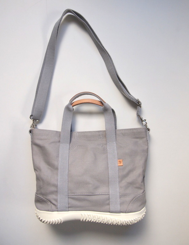 美品●SPINGLE MOVE スピングルムーブ 2way ソール トートバッグ ショルダーバッグ LIGHT GRAY 帆布_画像2