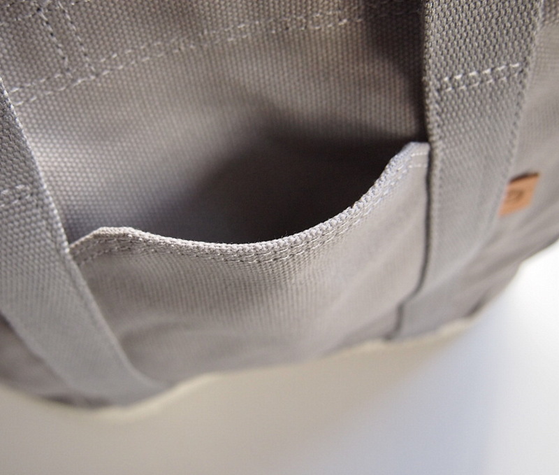 美品●SPINGLE MOVE スピングルムーブ 2way ソール トートバッグ ショルダーバッグ LIGHT GRAY 帆布_画像7