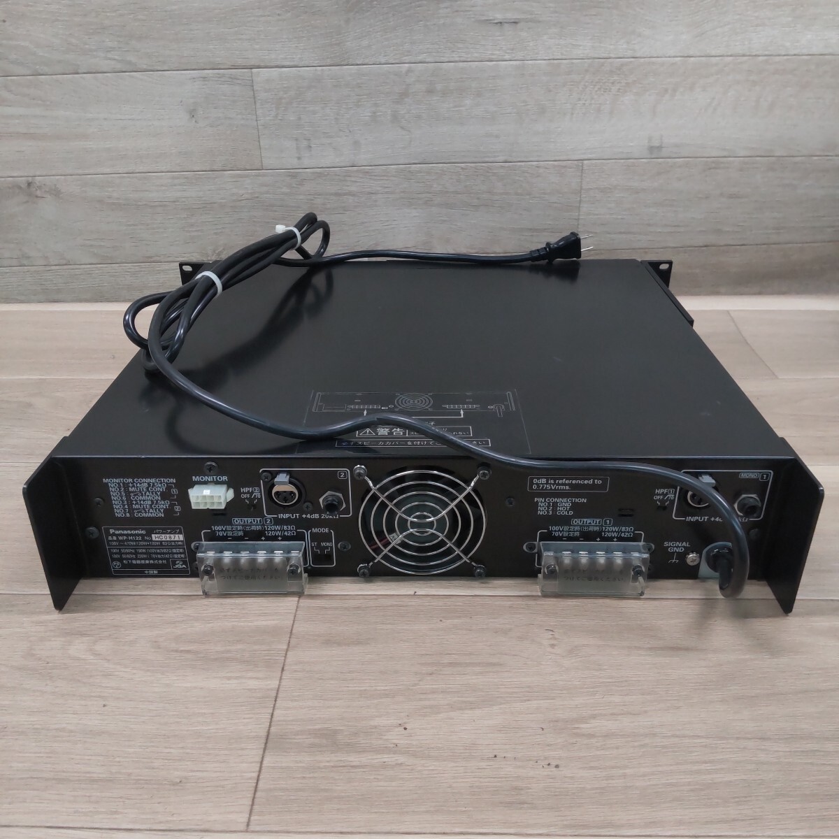 LSD-20251114-1182 Panasonic панама Sonic Power усилитель WP-122 звуковая аппаратура звук оборудование RAMSA электризация подтверждено текущее состояние товар 