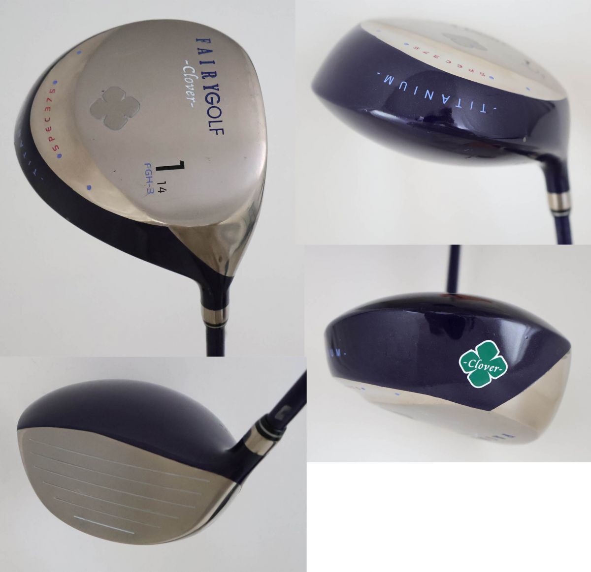●訳有激安！レディース 8本セット！FAIRGOLF（フェアリー）★Clover　クローバー　FGH-3　1W＆FW＆UT＆アイアン4本＆パター　L（83365_画像3