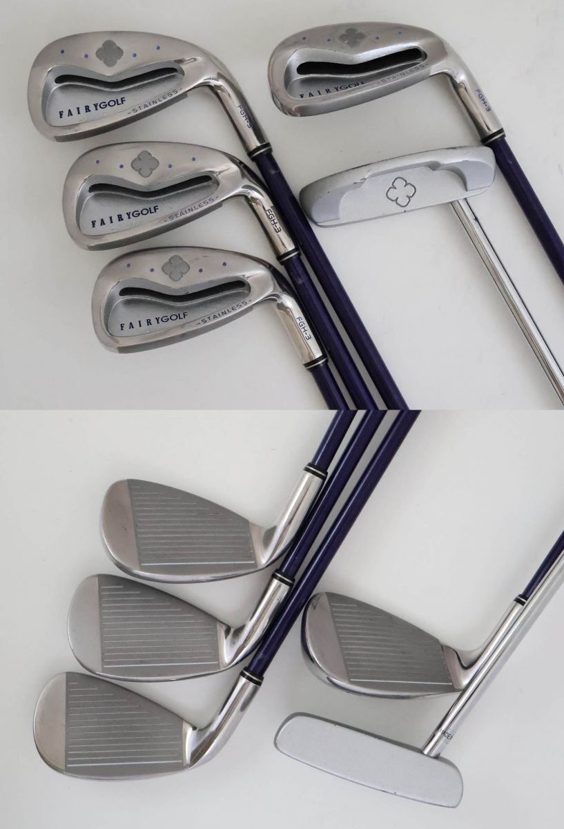 ●訳有激安！レディース 8本セット！FAIRGOLF（フェアリー）★Clover　クローバー　FGH-3　1W＆FW＆UT＆アイアン4本＆パター　L（83365_画像7
