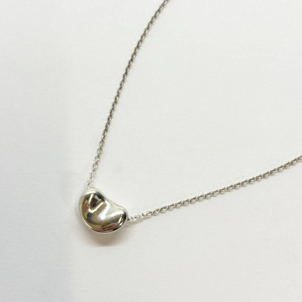 TIFFANY＆Co. ティファニー ビーンズ ネックレス ミニ SV925 シルバー 3.3g_画像1