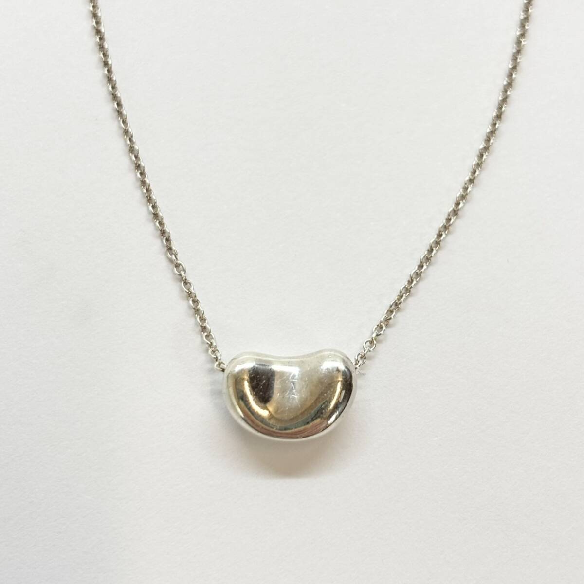 TIFFANY＆Co. ティファニー ビーンズ ネックレス ミニ SV925 シルバー 3.3g_画像2