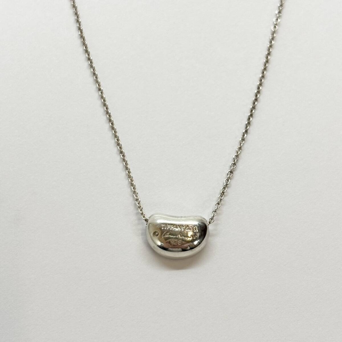 TIFFANY＆Co. ティファニー ビーンズ ネックレス ミニ SV925 シルバー 3.3g_画像3