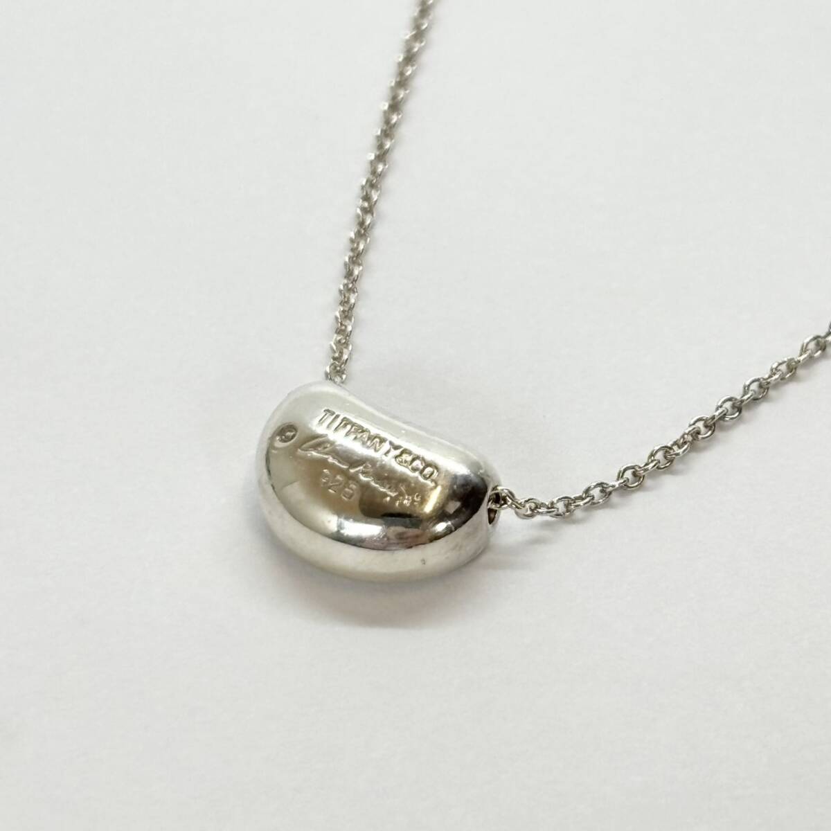 TIFFANY＆Co. ティファニー ビーンズ ネックレス ミニ SV925 シルバー 3.3g_画像5