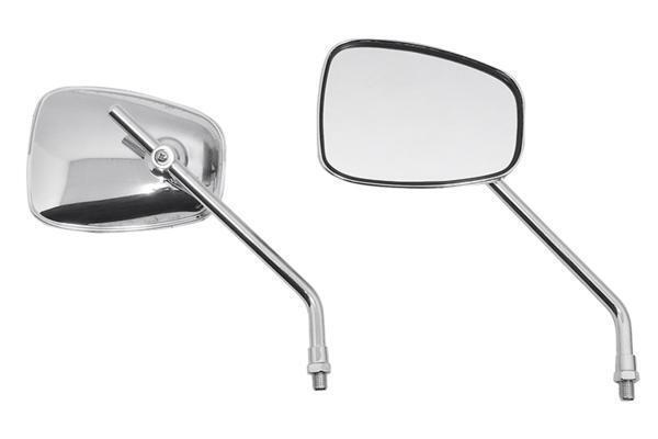 バイク ミラー カスタムミラー メッキミラー 10mm 36号 左右セット 汎用 メッキ バイクミラー バイクパーツセンター_画像1