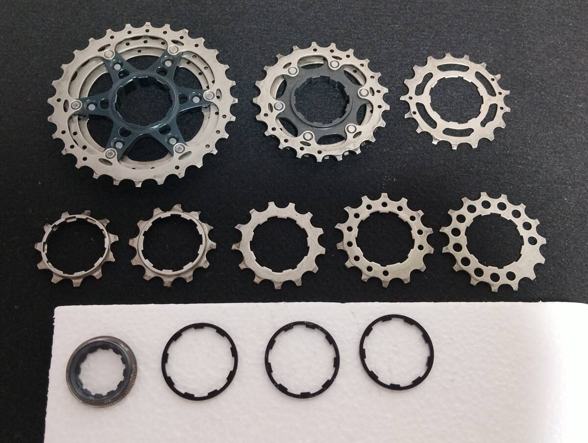 【美品】SHIMANO ULTEGRA CS-R8000 (11-28T) 11S シマノ アルテグラ HGカセット スプロケット 11スピード ギア カセット スプロケット _画像8