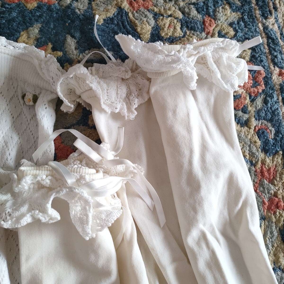 5足セット　bodylineゴスロリ　ソックス　ニーハイ　ロリータ　リボン　レース　女性用　靴下　ソックス　ニーソ　コスプレ　_画像4