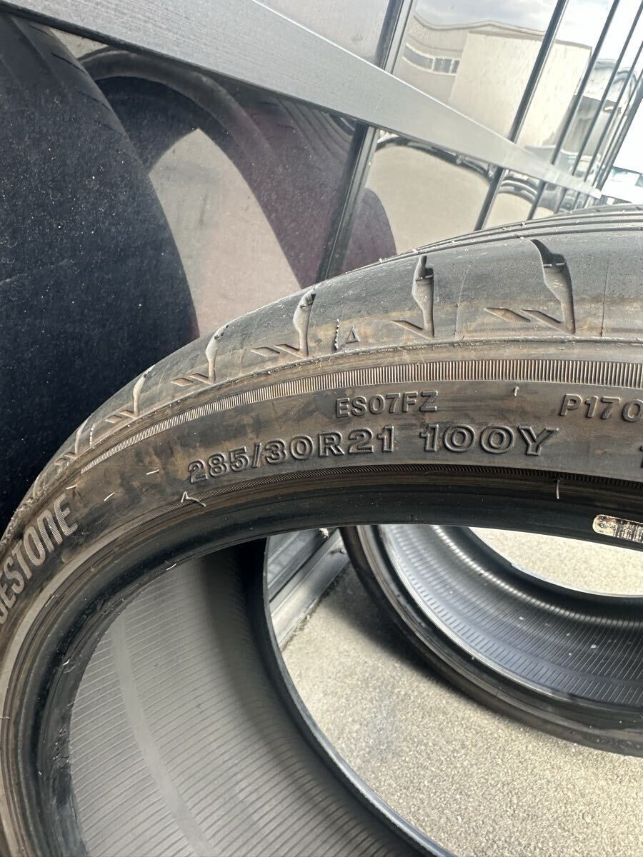 ブリヂストン POTENZA ポテンザ S007A 285 30 21 100Y BRIDGESTONE 2本 2021年製 中古_画像8