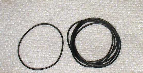 ゴムベルト 細・丸・小 16・17・18mmΦ から9本、カセットテレコや腕時計の修理に_画像1