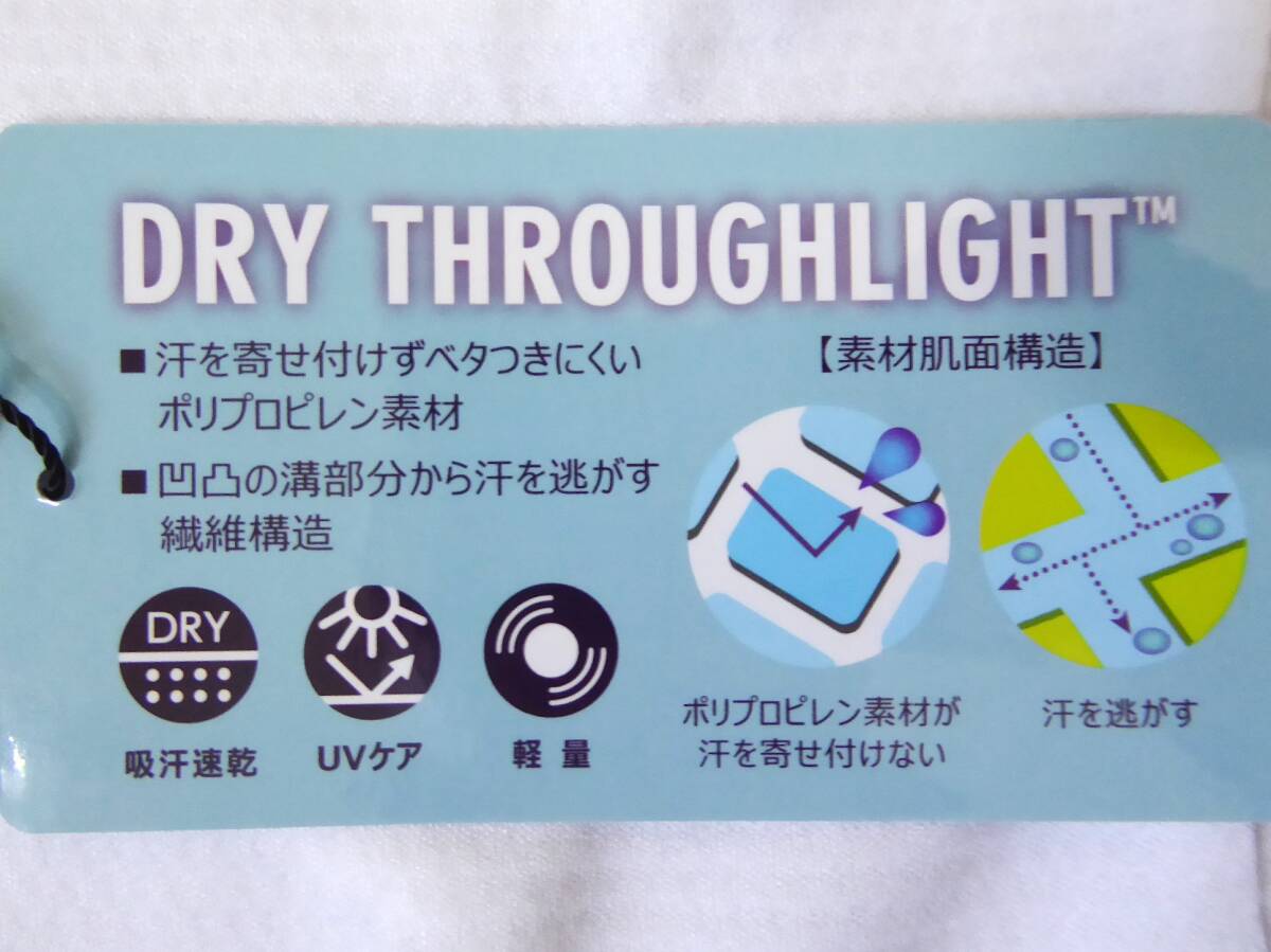 FOOTJOY GOLF フットジョイ ゴルフ チェストライン 吸汗速乾 UVケア ストレッチ モックネック長袖シャツ　XL　白　_画像9