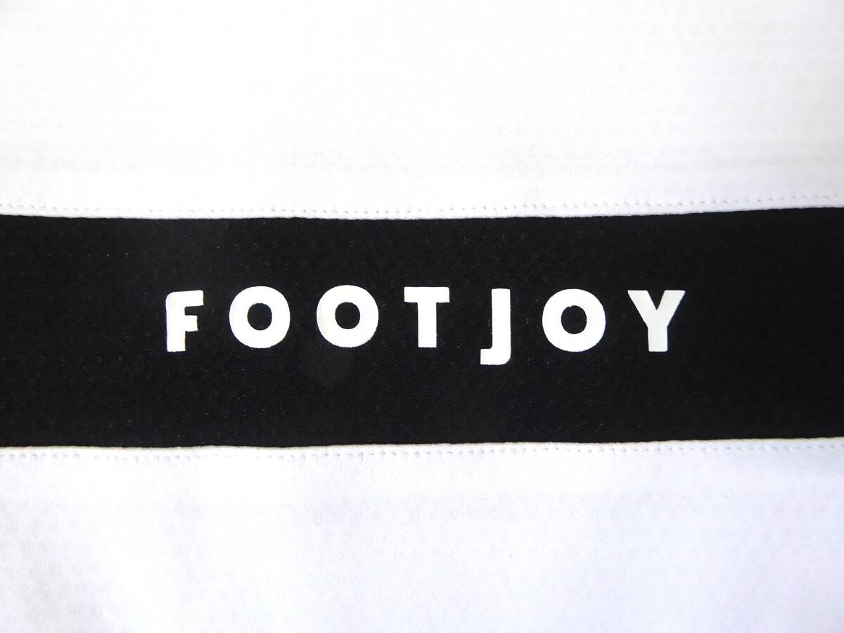 FOOTJOY GOLF フットジョイ ゴルフ チェストライン 吸汗速乾 UVケア ストレッチ モックネック長袖シャツ　XL　白　_画像3