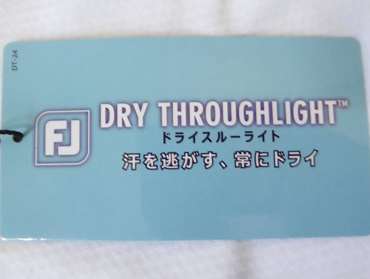 FOOTJOY GOLF フットジョイ ゴルフ チェストライン 吸汗速乾 UVケア ストレッチ モックネック長袖シャツ　XL　白　_画像8