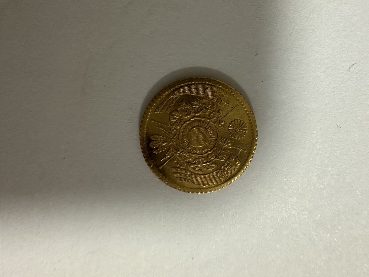  Meiji 4 год 1 иен золотая монета превосходный товар прекрасный цветный редкий товар подлинный товар гарантия старая монета античный коллекция новое время деньги один . один иен коллекция 