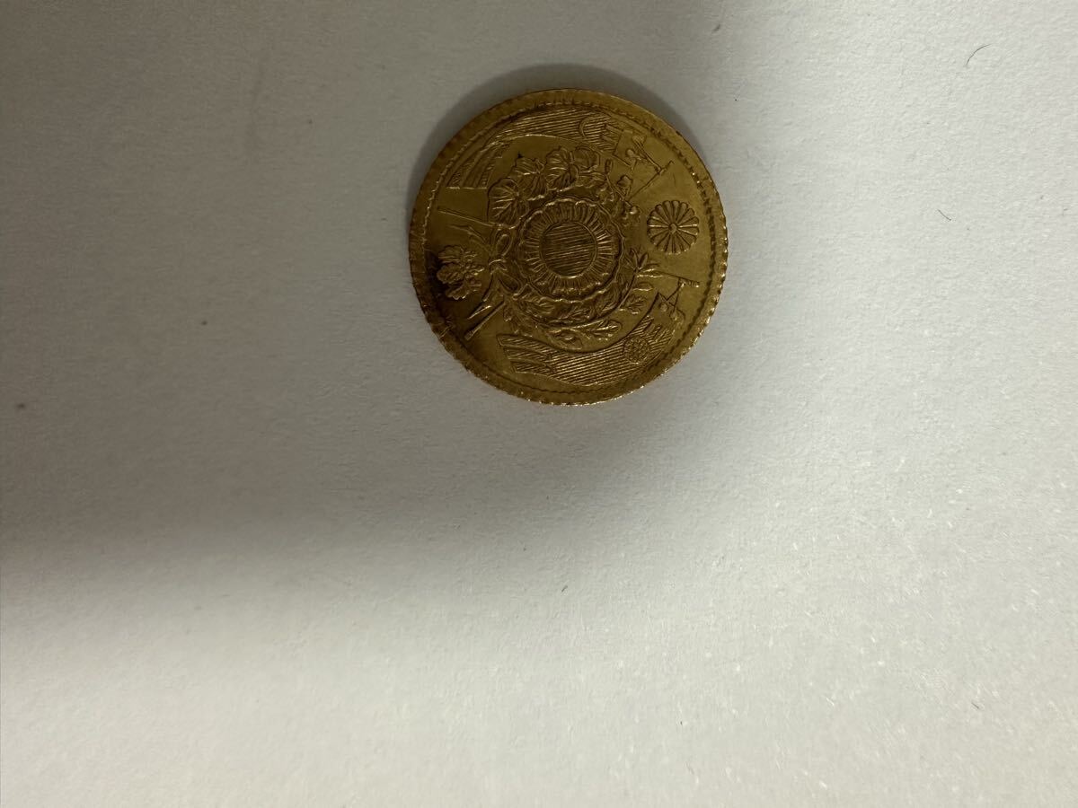  Meiji 4 год 1 иен золотая монета превосходный товар прекрасный цветный редкий товар подлинный товар гарантия старая монета античный коллекция новое время деньги один . один иен коллекция 