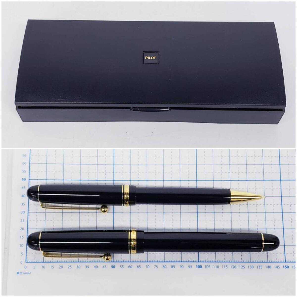25仙/A012156-1/ST4000/E115-552/PILOT パイロット 万年筆 14K 585 〈M〉A1295 シャープペンシル PILOT CUSTOM_画像9