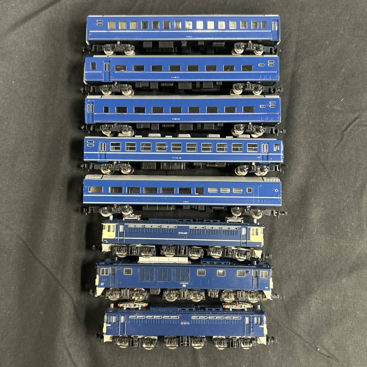 25大/A026329-1/MS3000/C121-301/鉄道模型 8点まとめ 特急形寝台客車 オハネ25 117/オハフ13 38/EF65 1107/他 KATO×7 TOMIX×1 Nゲージ_画像2