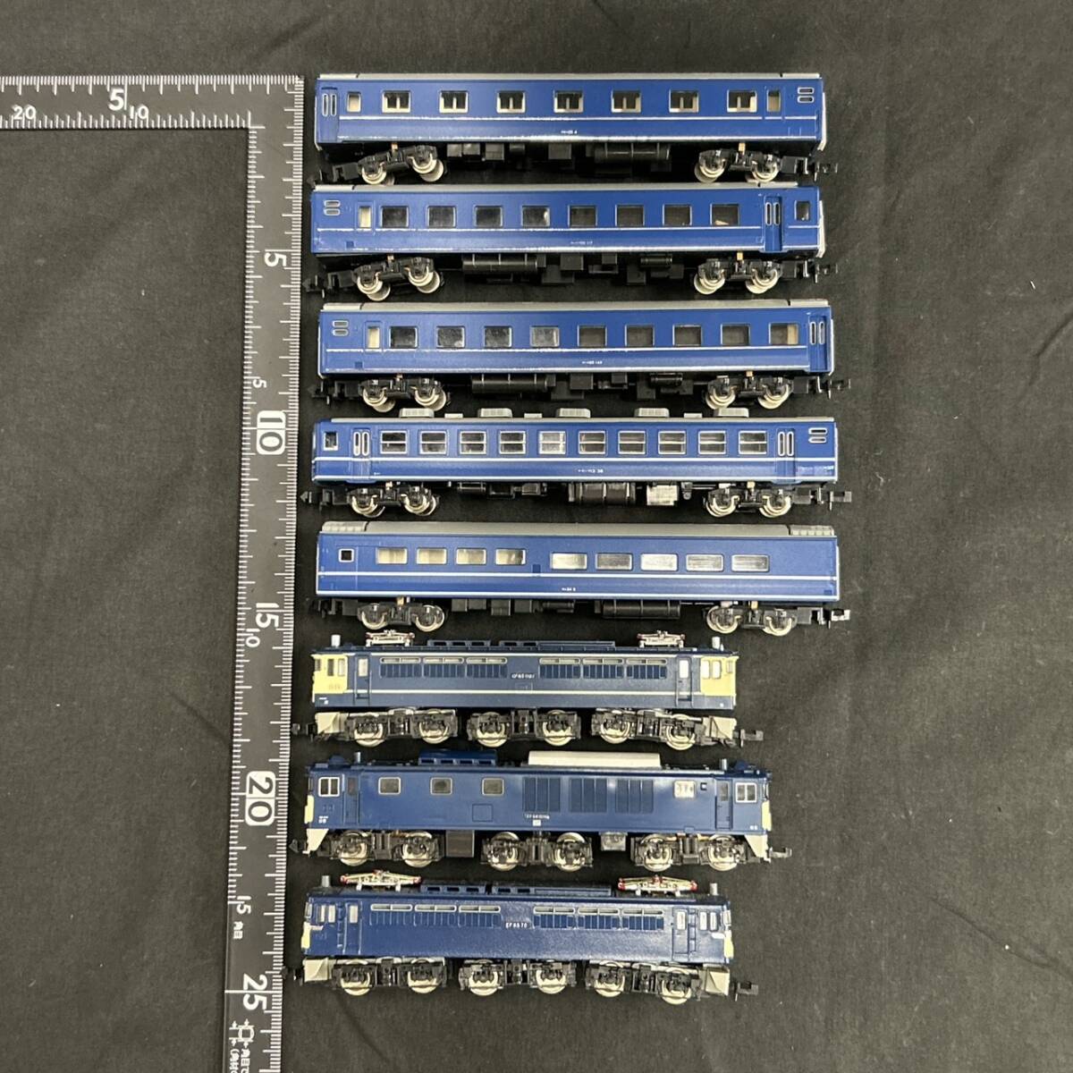 25大/A026329-1/MS3000/C121-301/鉄道模型 8点まとめ 特急形寝台客車 オハネ25 117/オハフ13 38/EF65 1107/他 KATO×7 TOMIX×1 Nゲージ_画像3