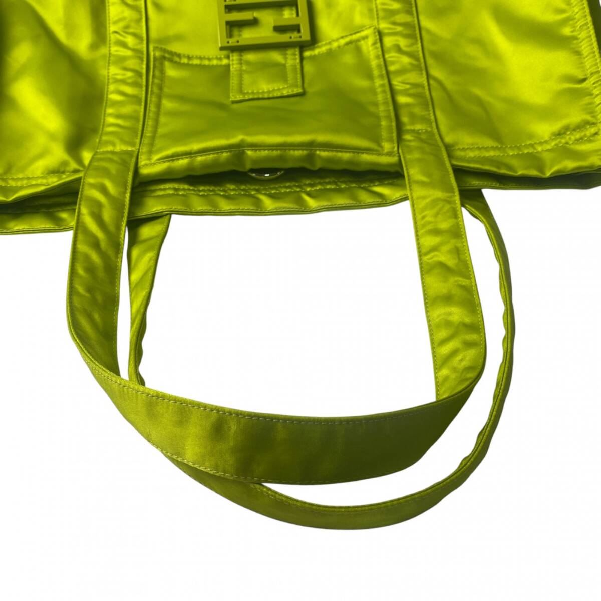 美品 フェンディ FENDI レディース ナイロン トートバッグ エコバッグ 8BH404_画像6