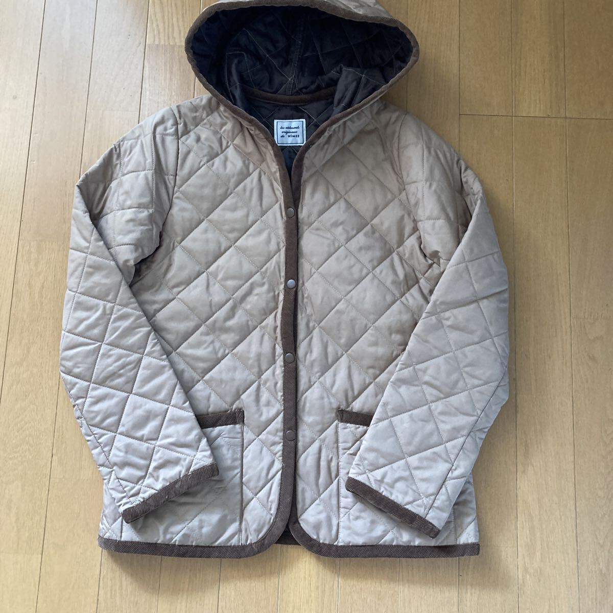 NIMES ニームス　 キルティングジャケット ベージュサイズ1_画像1