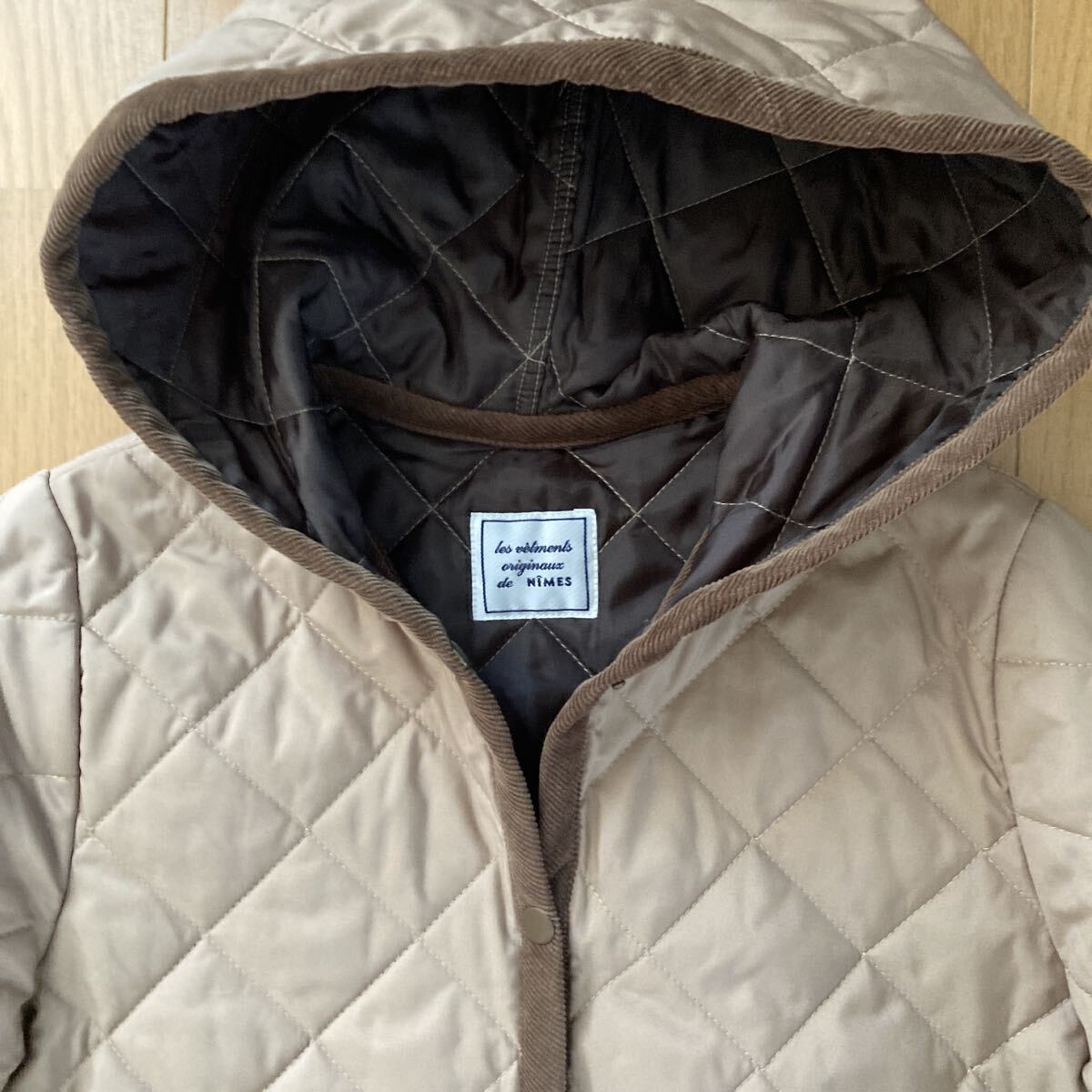 NIMES ニームス　 キルティングジャケット ベージュサイズ1_画像2