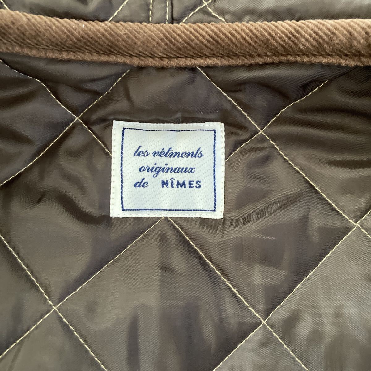 NIMES ニームス　 キルティングジャケット ベージュサイズ1_画像4