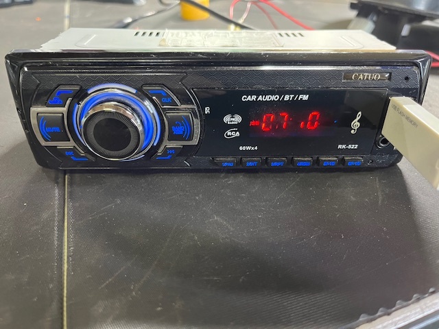 ★通電OK★Bluetooth カーオーディオ 1DIN USB FM RCA RK-522 即納_画像3