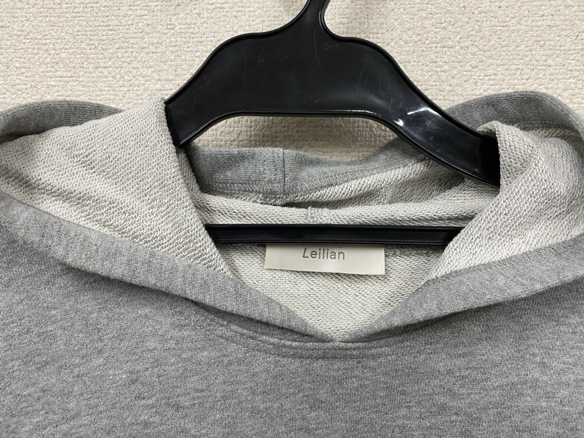♪ 送料無料　レリアン Leilian パーカー 大きいサイズ17+ レースドッキング_画像2