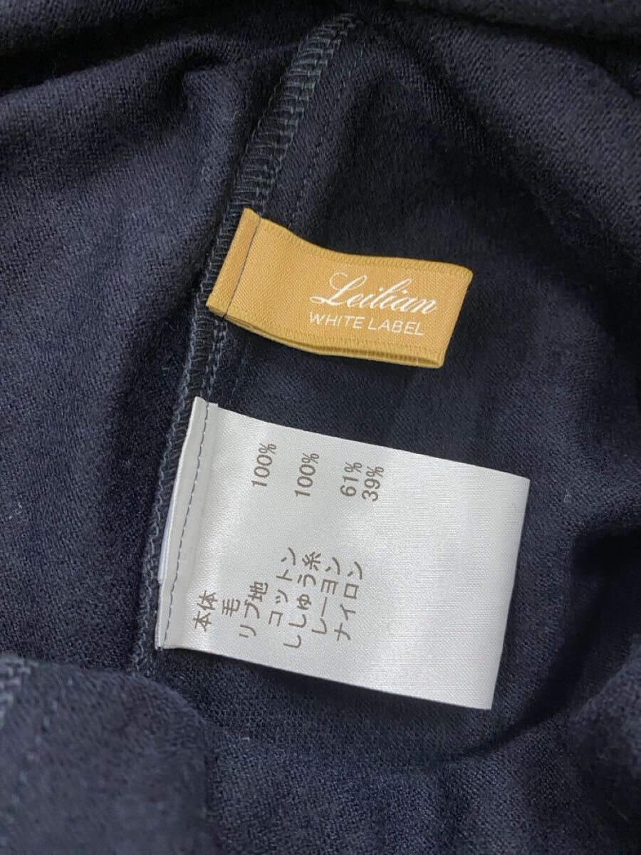 ♪ 送料無料　レリアン Leilian ニットワンピース　サイズ13+ ネイビー　美品_画像5