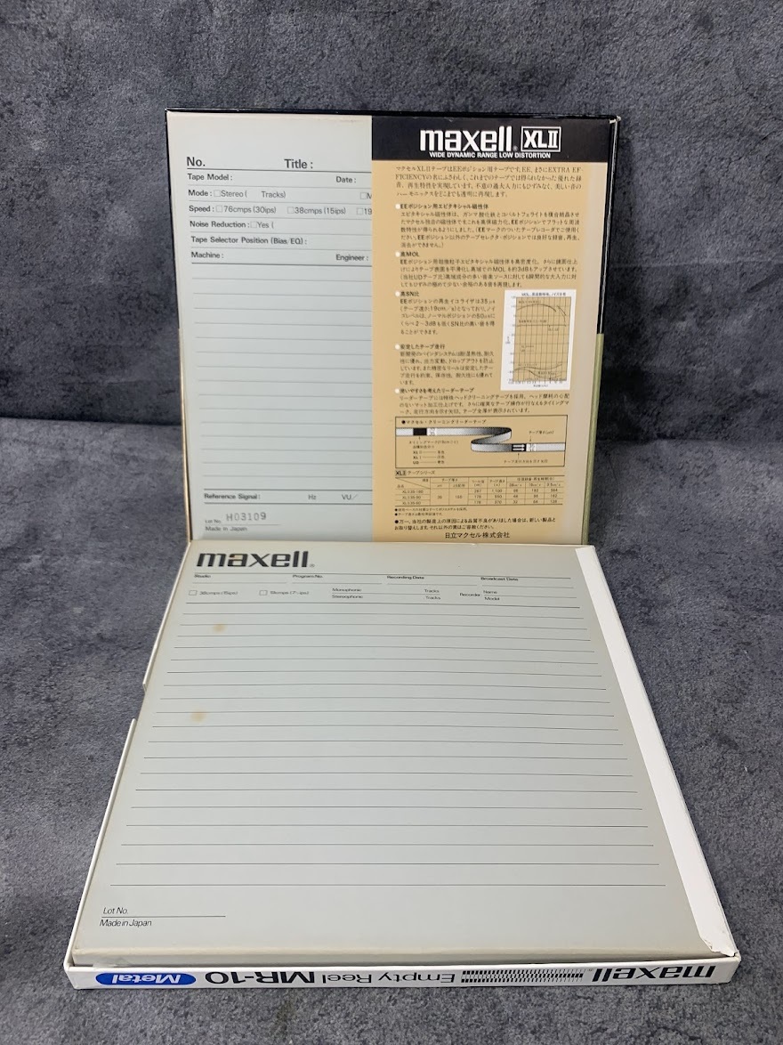 【 maxell メタルリール MR-10 35‐180 オープンリール セット 】マクセル 音楽 音響 _画像8