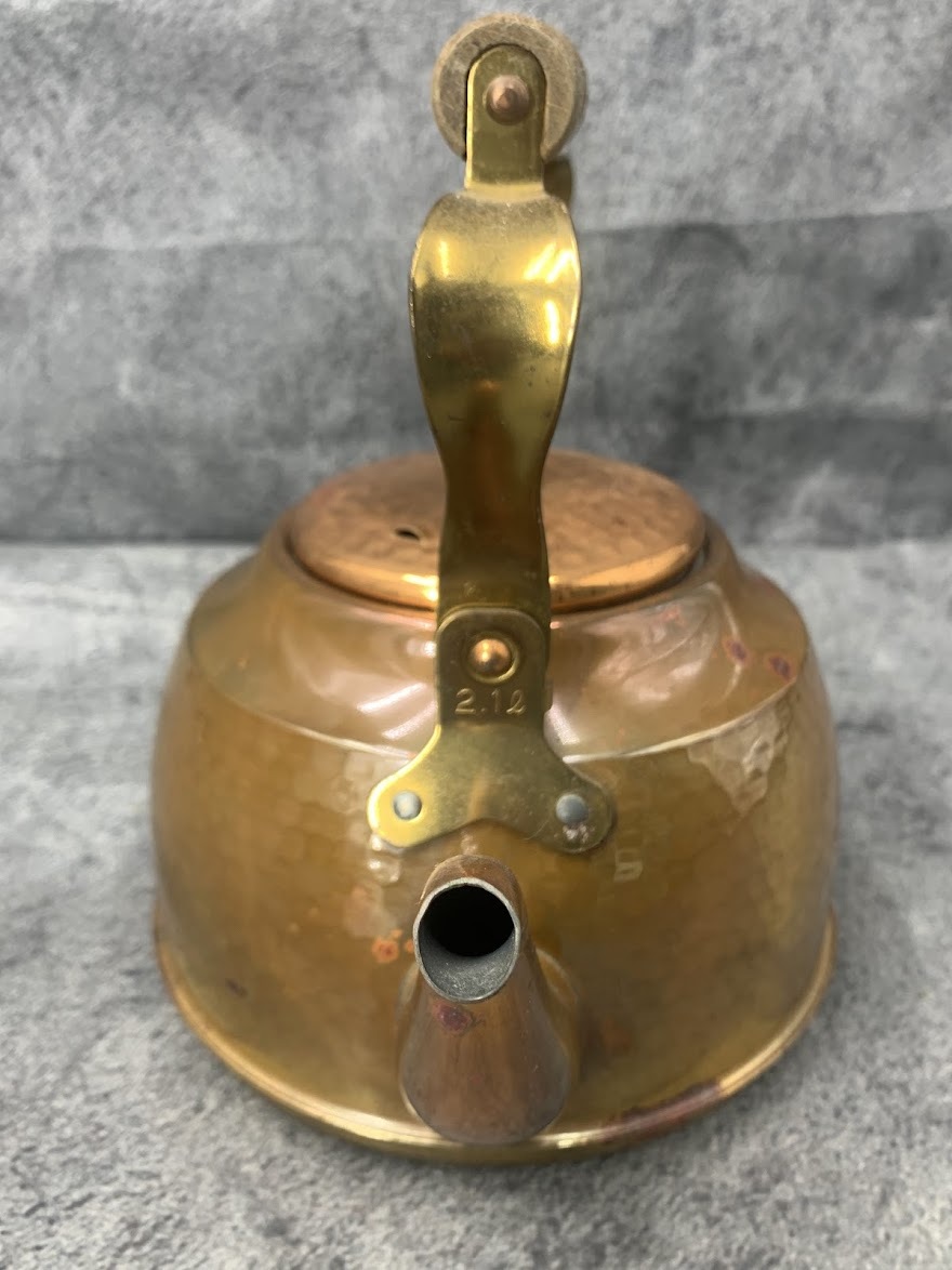 【 明道株式会社 高級 純銅製 ヤカン 2.1 】MYODO ケットル レトロ 保管品 銅製 レトロ_画像2