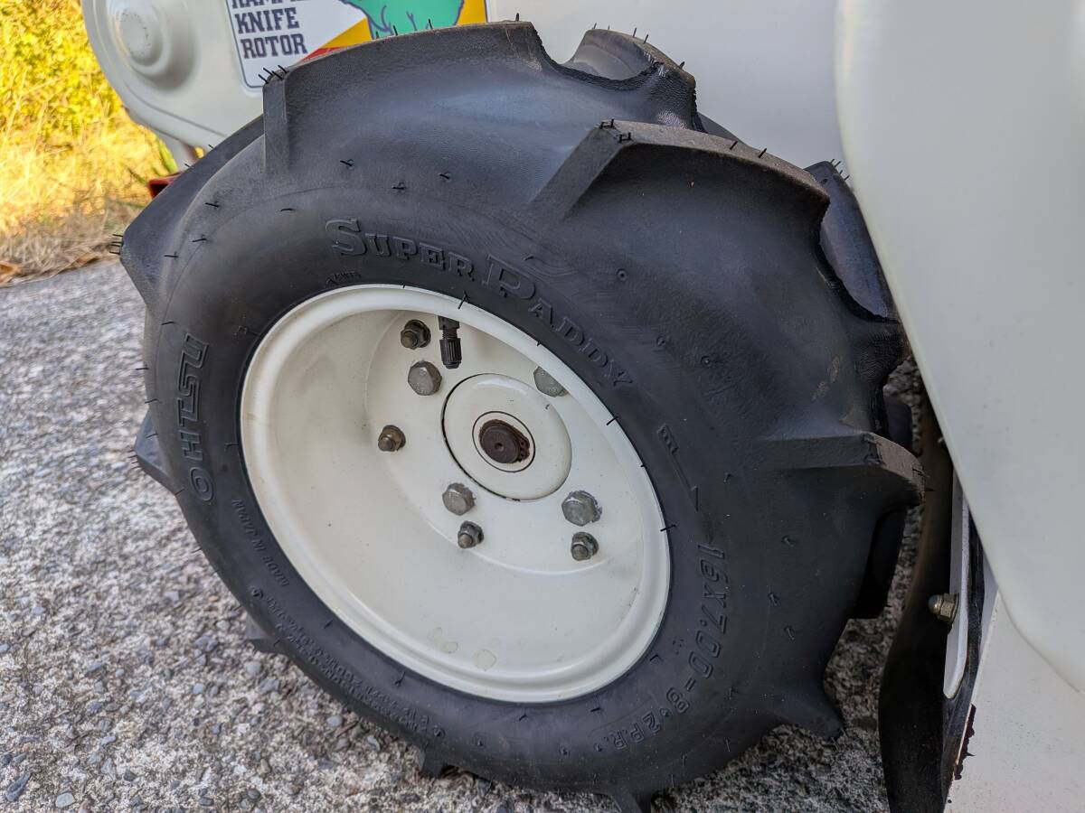 静岡県掛川市発　草刈り機　オーレックハンマーナイフモアHR８０２　タイヤ新品　直接引き取りのみ_画像10