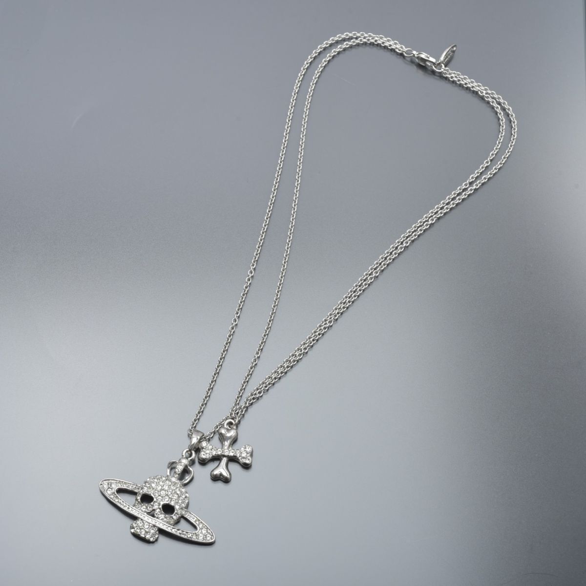  прекрасный товар Vivienne Westwood Skull &bo-nz колье земля звезда череп Cross серебряный пакет имеется аксессуары #N*1106-04/a.d