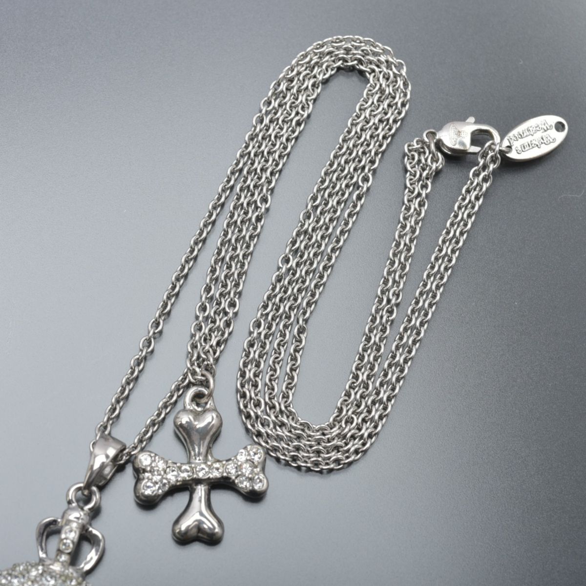  прекрасный товар Vivienne Westwood Skull &bo-nz колье земля звезда череп Cross серебряный пакет имеется аксессуары #N*1106-04/a.d