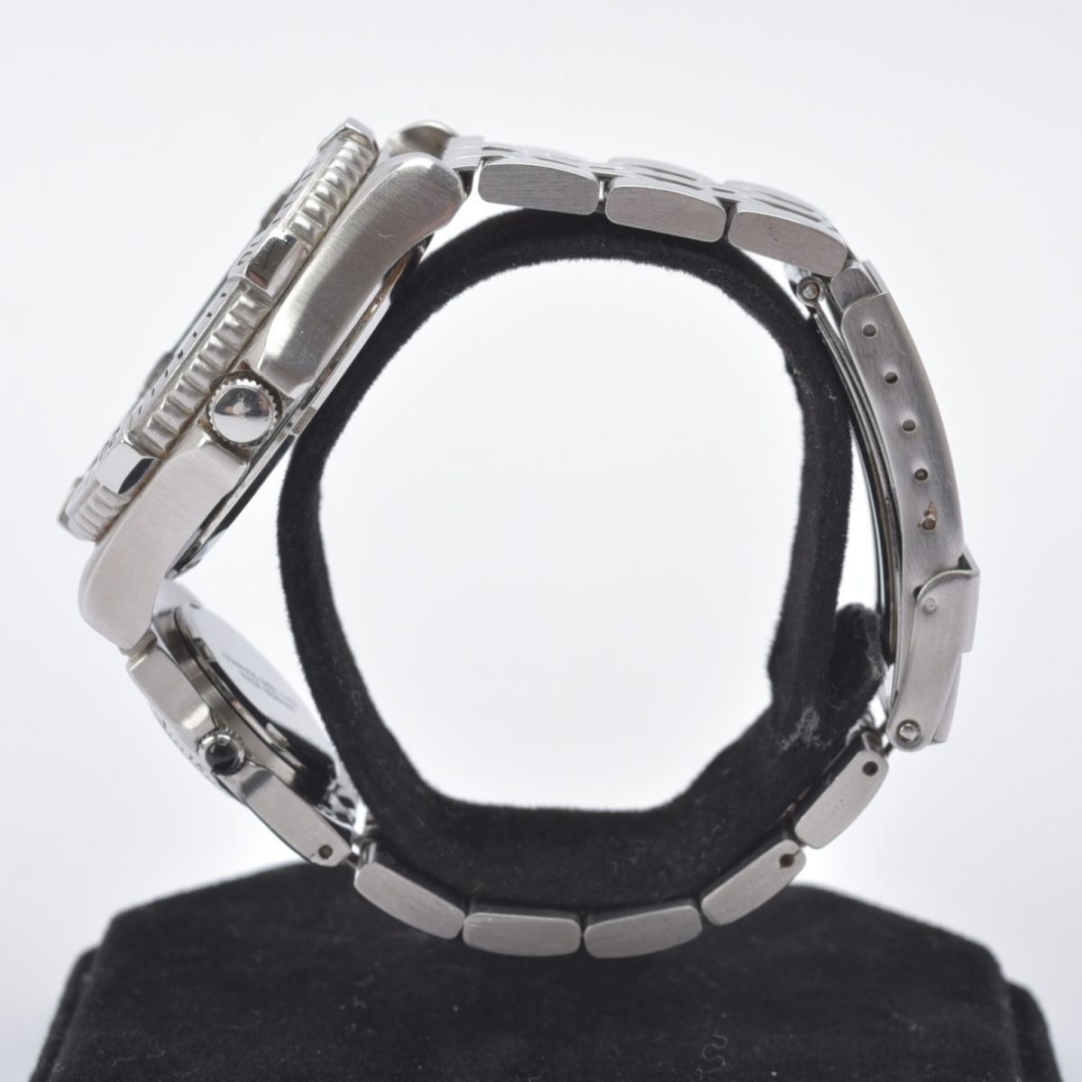 良品 ELGIN 腕時計 稼働 FK-990E ダブルフェイス デイデイト クォーツ シルバー ウォッチ エルジン ブランド 現状品 #N※C978/k.b_画像7