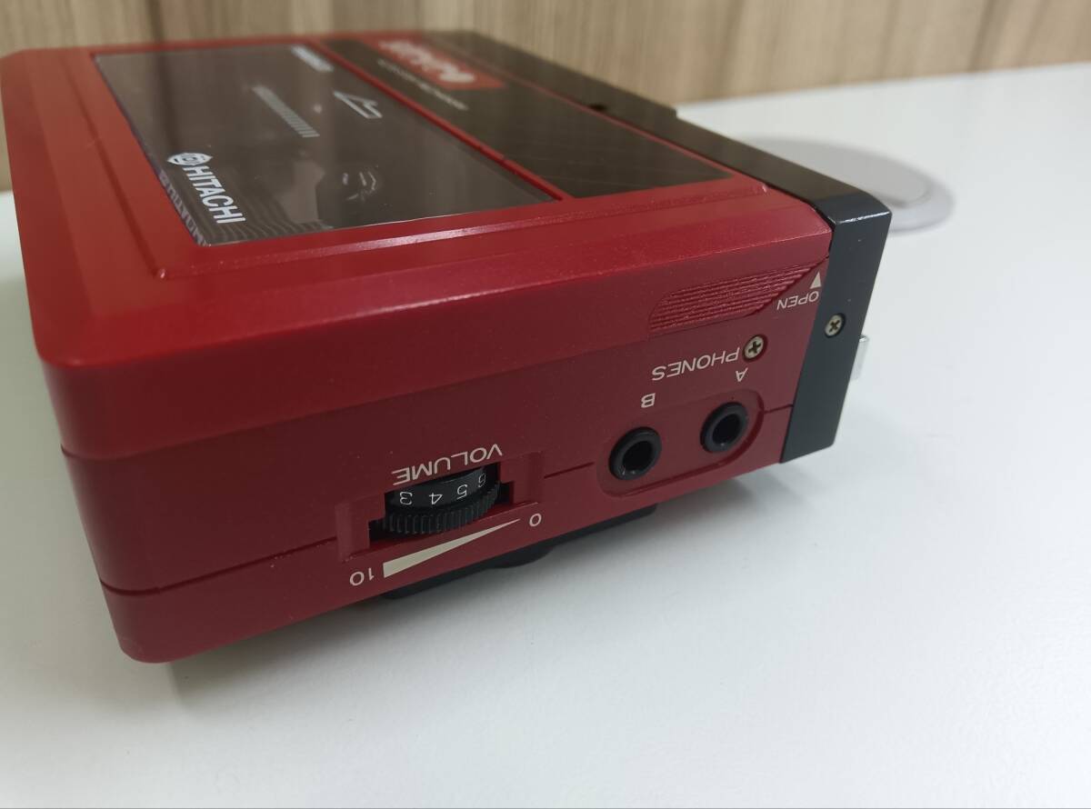 HITACHI CP-15 PERDISCO Vintage PORTABLE CASSETTE PLAYER 日立 レトロ ポータブルカセットプレーヤー ジャンク ◆0231_画像4