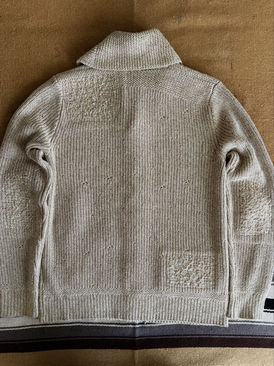 傑作 RRL Distressed Cotton Silk Cardigan “S” (ニット セーター ラルフローレン ビンテージ_画像3