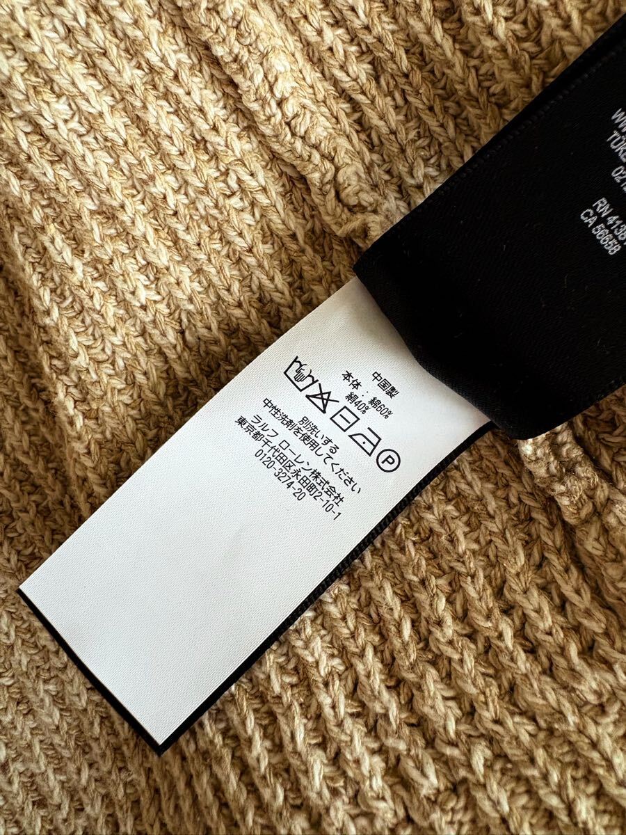 傑作 RRL Distressed Cotton Silk Cardigan “S” (ニット セーター ラルフローレン ビンテージ_画像9