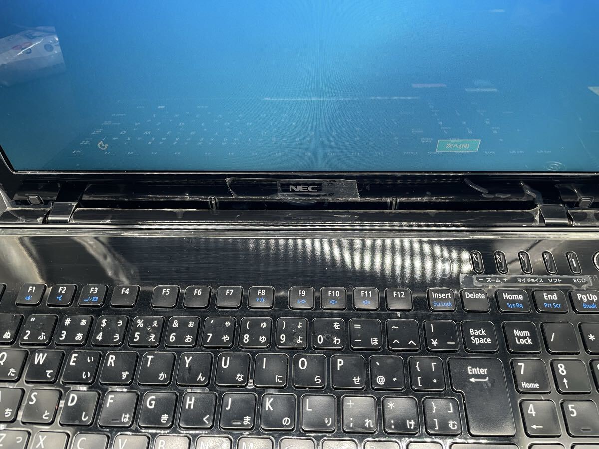FY3330 NEC パーソナルコンピュータ LaVie PC-LS150RSB 通電動作確認済みです　初期化済み ノートパソコン　ケーブル付き_画像7