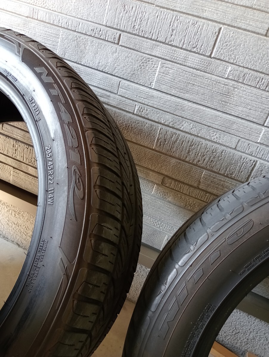 ☆NITTO ニットー NT421Q 285 45 R22 4本 中古 売切 エスカ ゲレンデ ランクル☆_画像2